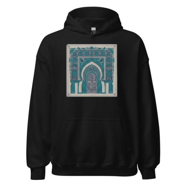 Moroccan Blue Door Decorative  Oversize Hoodie
