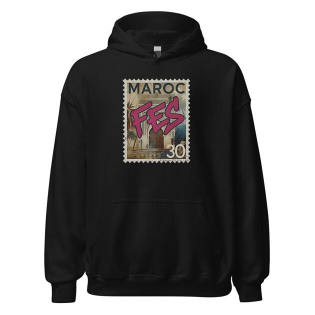 Vintage “Fès – Maroc” Decorative Oversize Hoodie