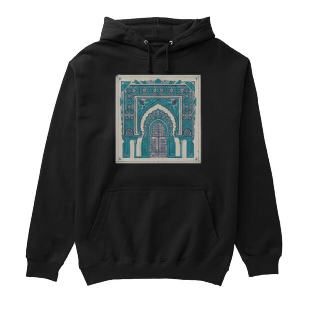 Moroccan Blue Door Decorative Regular Unisex Hoodie