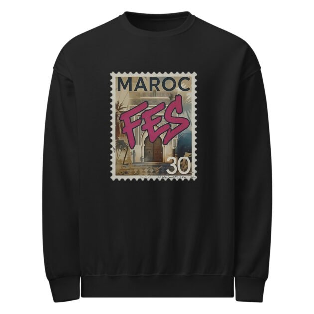 Vintage “Fès – Maroc” Decorative Unisex Sweatshirt
