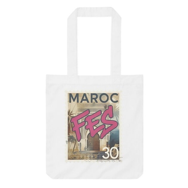 Vintage “Fès – Maroc” Decorative Tote Bage