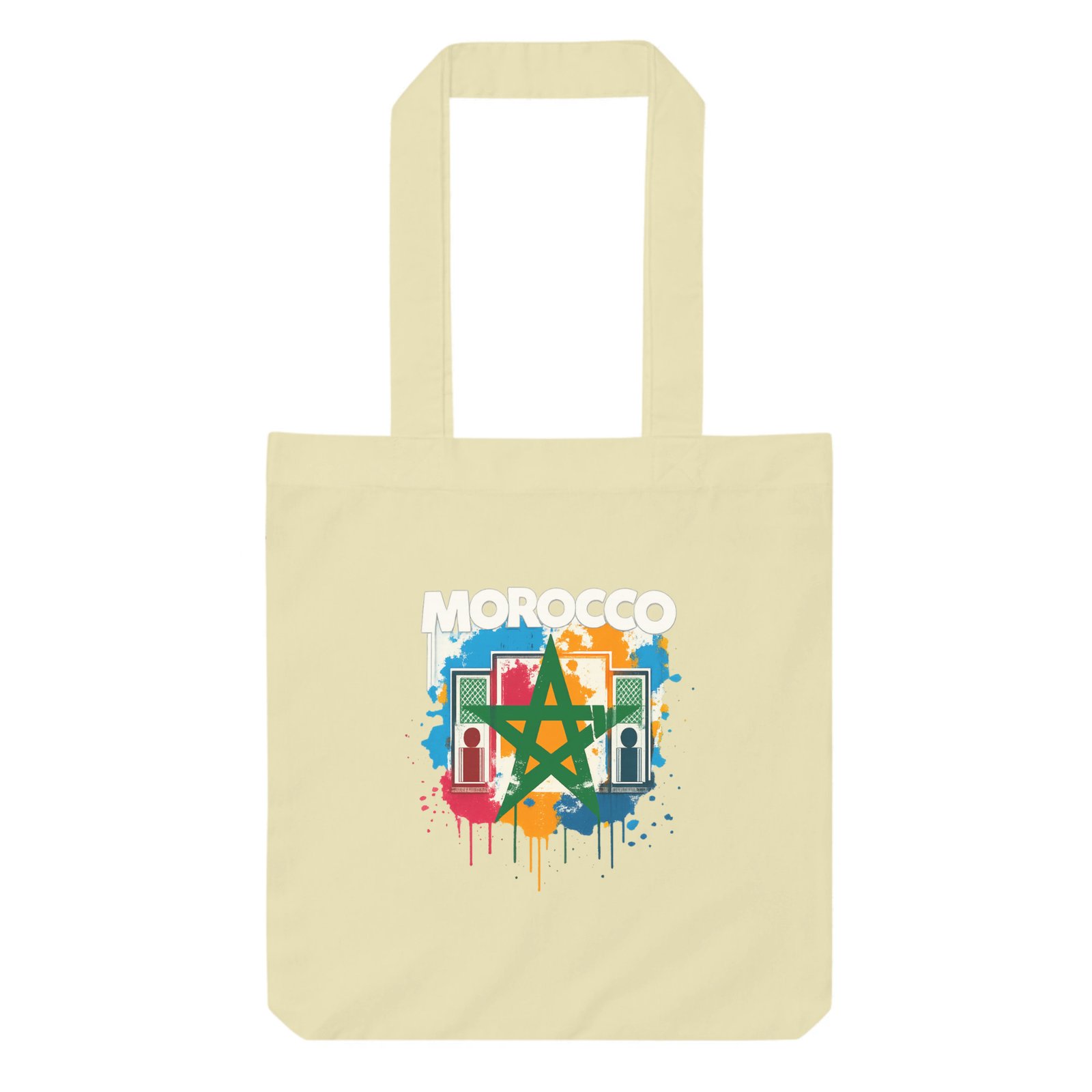 Tote Bag Morocco Pride – Canvas Naturel